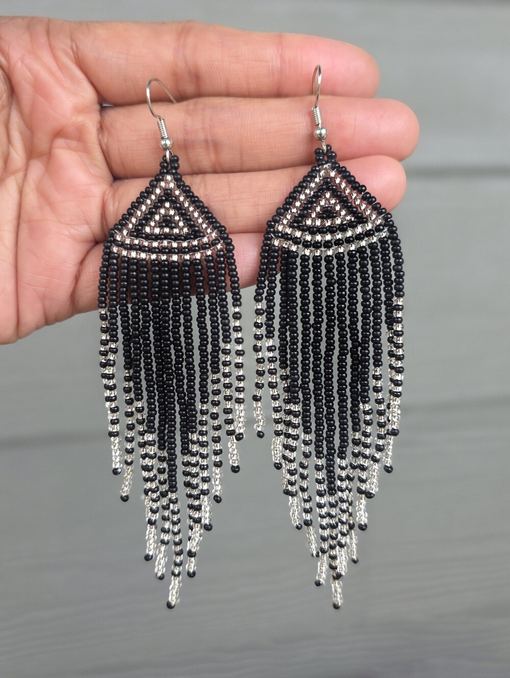 GSG Beaded Earrings Boho Fringe Southwestern Handmade Jewelry
